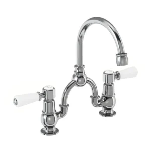 Burlington Quarter turn Arch mixer with curved spout - Kensington Handles