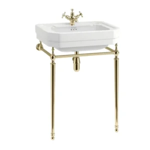 61cm victorian wash basin (1th) - Coloured - Gold wash stand