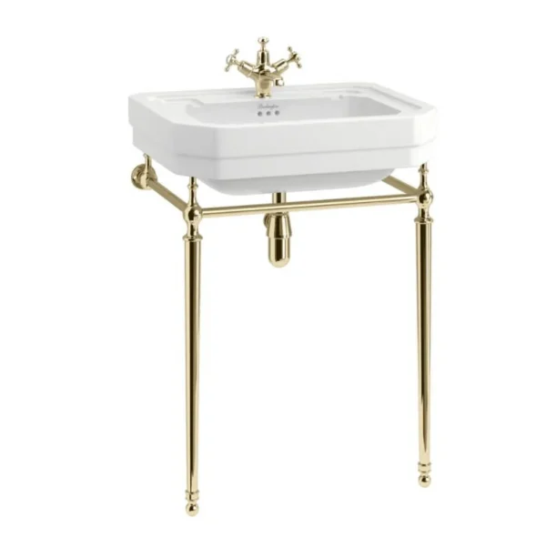 61cm victorian wash basin (1th) - Coloured - Gold wash stand