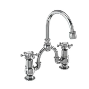 Burlington Quarter turn Arch mixer with curved spout - Birkenhead Handles