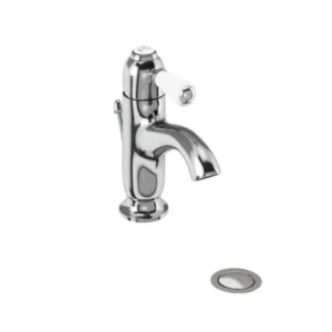 Chelsea curved basin mono tap with pop up waste