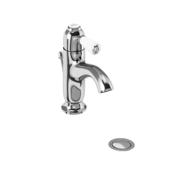 Chelsea curved basin mono tap with pop up waste