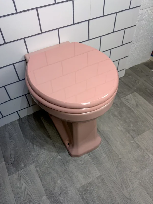 Standard Art deco back to wall pan - Coloured - Image 2