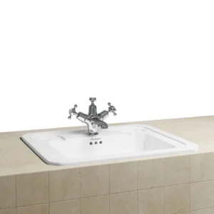 Burlington Drop in basin Vanity Basin 54 x 42cm one tap hole - Coloured