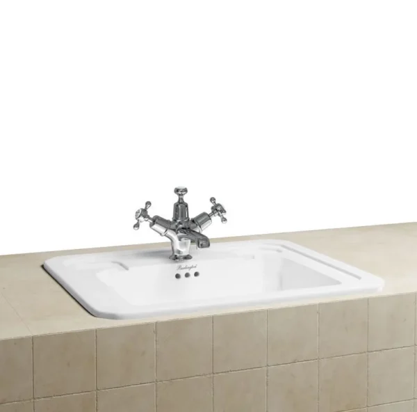 Burlington Drop in basin Vanity Basin 54 x 42cm one tap hole - Coloured
