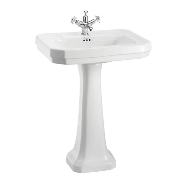 61cm victorian wash basin (3th) - Coloured - Pedestal