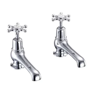 Burlington Quarter turn basin pillar taps 5" - Birkenhead Handles