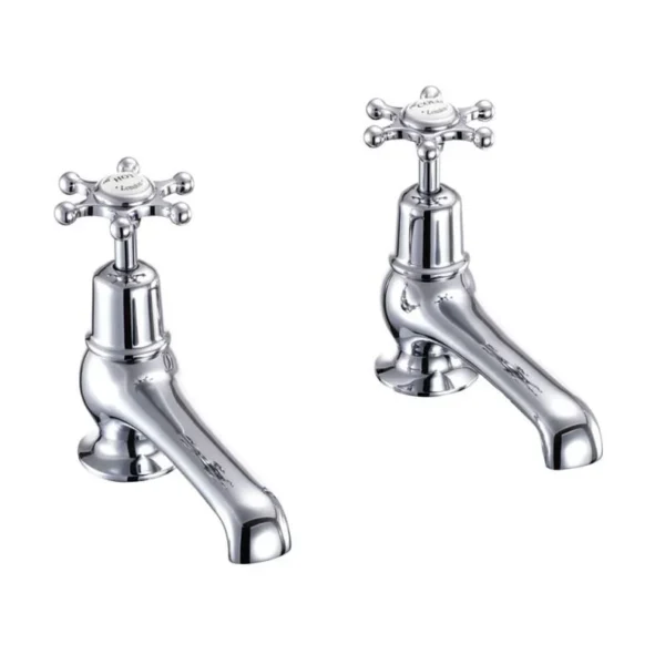 Burlington Quarter turn basin pillar taps 5" - Birkenhead Handles