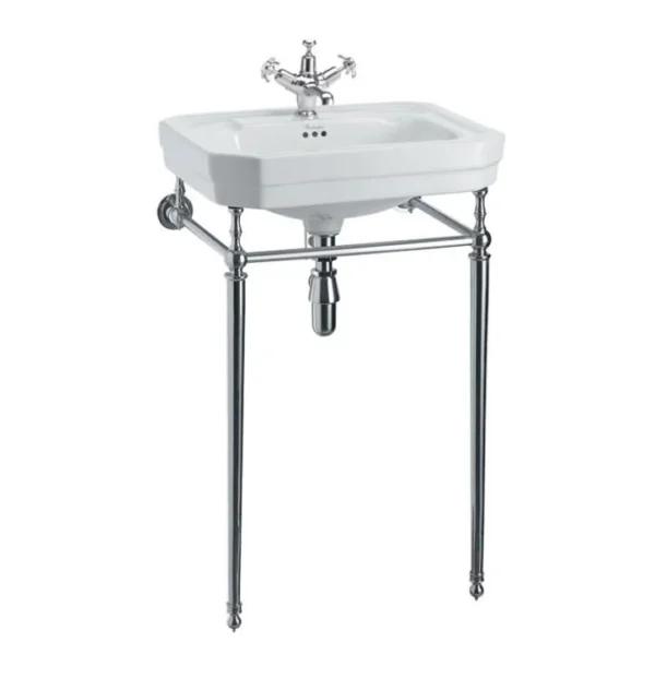 56cm victorian wash basin (1th) - Coloured - Chrome wash stand