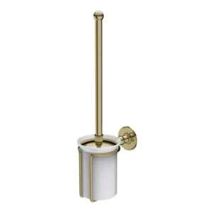 Toilet Brush and Holder - Gold - Coloured