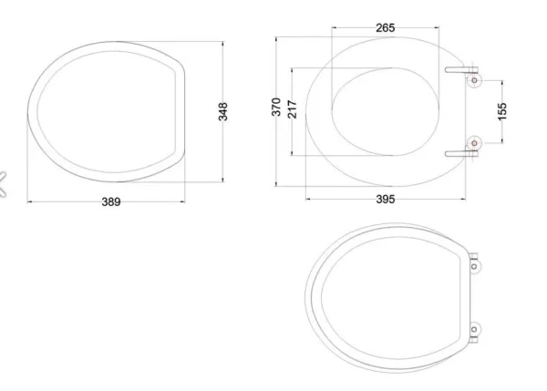 Soft close seat - gloss white - Image 2
