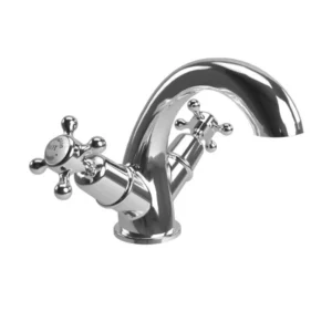 Burlington quarter turn Mono Basin Mixer Chrome - Claremont handles