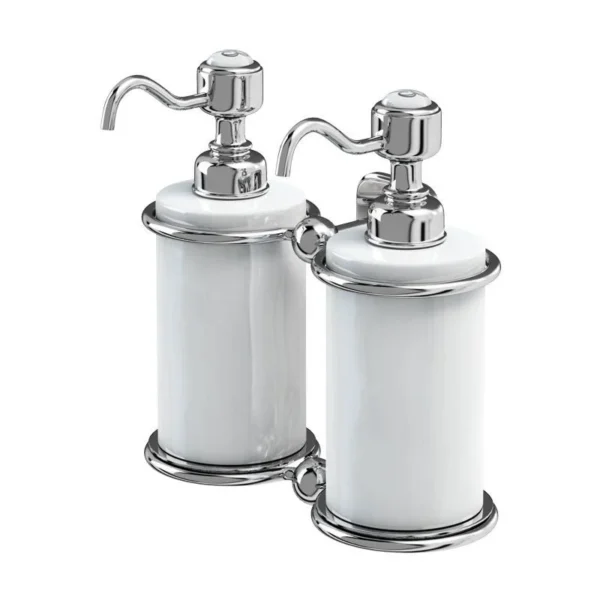Burlington double soap dispenser coloured