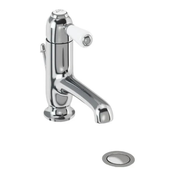 Chelsea straight basin mono tap with pop up waste