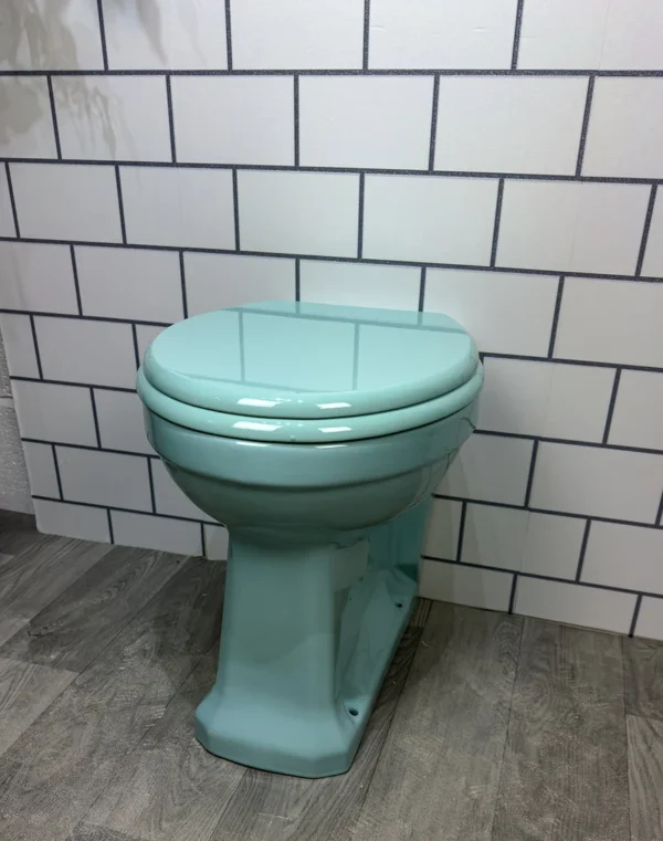 Standard Art deco back to wall pan - Coloured - Image 4