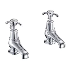 Burlington Quarter turn basin pillar taps 3" - Anglesey Handles