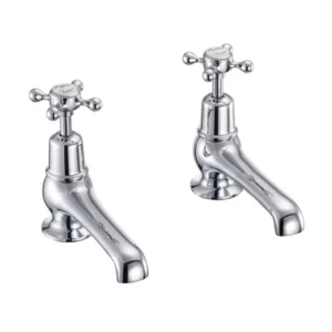 Burlington Quarter turn basin pillar taps 5" - Claremont Handles