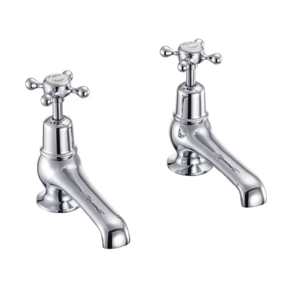 Burlington Quarter turn basin pillar taps 5" - Claremont Handles